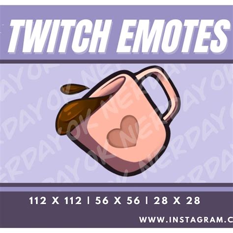 Twitch Coffee Emotes Etsy