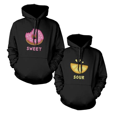 Sweet And Sour Bff Matching Hoodies Best Friends Hooded Sweatshirts Matching Hoodies Couples