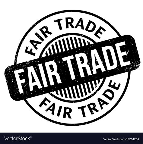 Fair Trade Rubber Stamp Royalty Free Vector Image