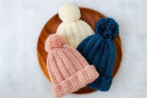 One And A Half Hour Free Crochet Hat Tutorial For Beginners Crochet