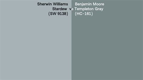 Sherwin Williams Stardew Sw 9138 Vs Benjamin Moore Templeton Gray Hc 161 Side By Side Comparison