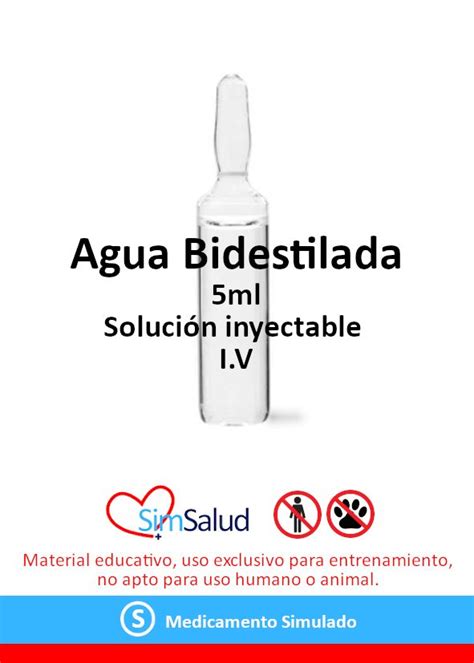 SIM Agua Bidestilada 5ml 100 Unidades SimSalud