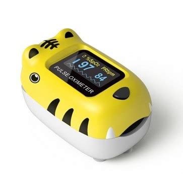 Contec, Pulse Oximeter For Children, Tiger Motif | apotekos