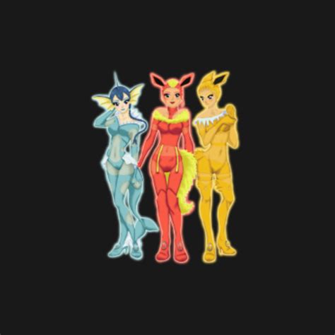 Pinup Jolteon Flareon Vaporeon Gaming T Shirt Teepublic