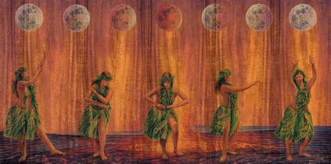 Volcano Pele - Moon Phases - David Maes Gallegos Artist