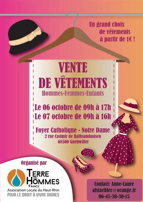 Flyer A5 Vente De Vetement Oct 2018 ALSACE Guebwiller