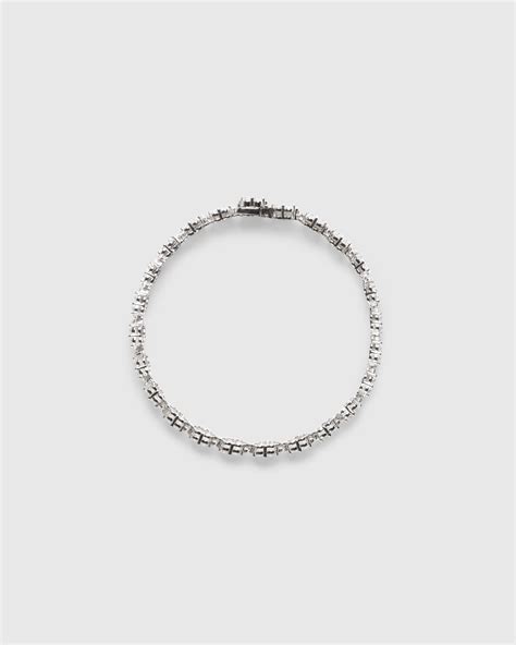 Hatton Labs Daisy Tennis Bracelet Silver Highsnobiety Shop