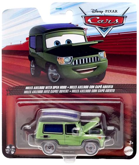 Disney Pixar Cars Metal Miles Axelrod 155 Diecast Car With Open Hood Mattel Toys Toywiz