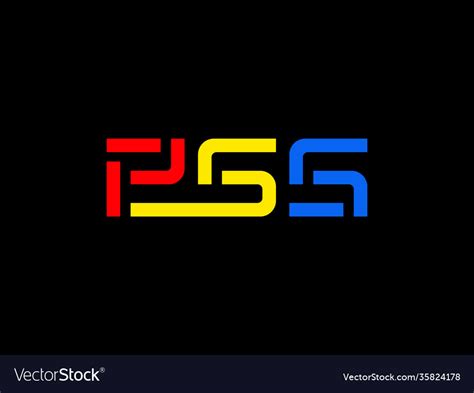 Modern Professional Typography Logo Ps5 Logo Vector Image