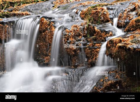 Blaen Y Glyn Waterfalls Talybont Forest Brecon Beacons National Park