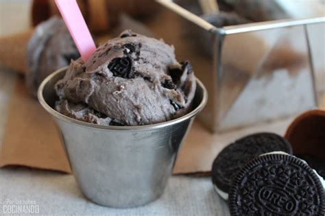 Por Las Nubes Cocinando Helado De Galletas Oreo