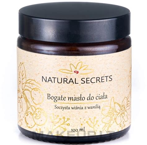 Natural Secrets Body Oil Maitinamasis K No Aliejus Sultinga Vy Nia Su