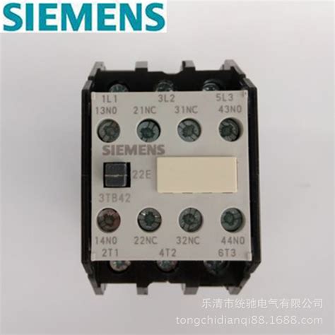 Siemens西门子 接触器3tb4222 0xm0 16a Ac220v 50hz 2no2nc 阿里巴巴