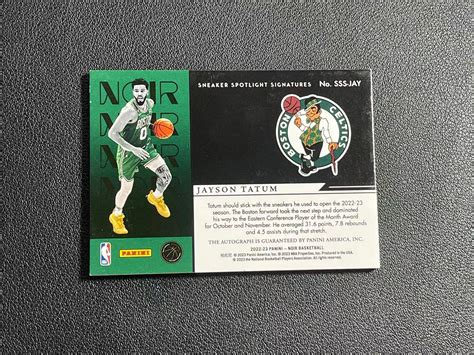 【超新星精品】2022 23 Panini Noir Jayson Tatum 诺尔 凯尔特人 塔图姆 99编 Spotlight 球鞋聚光灯