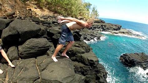 Kauai Cliff Jump Youtube