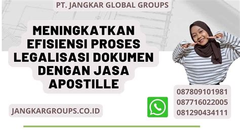 Manfaat Proses Legalisasi Apostille Jangkar Global Groups