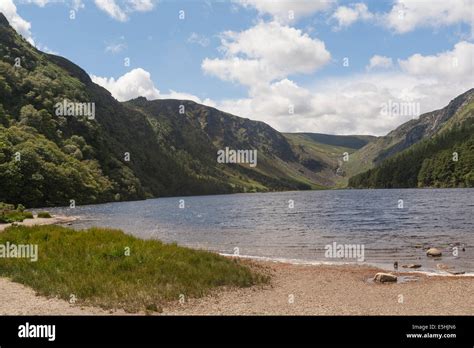 Ireland County Wicklow Glendalough Upper Lake Stock Photo Alamy