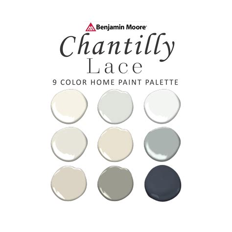 Benjamin Moore Chantilly Lace Paint Color Palette Best White Cabinet