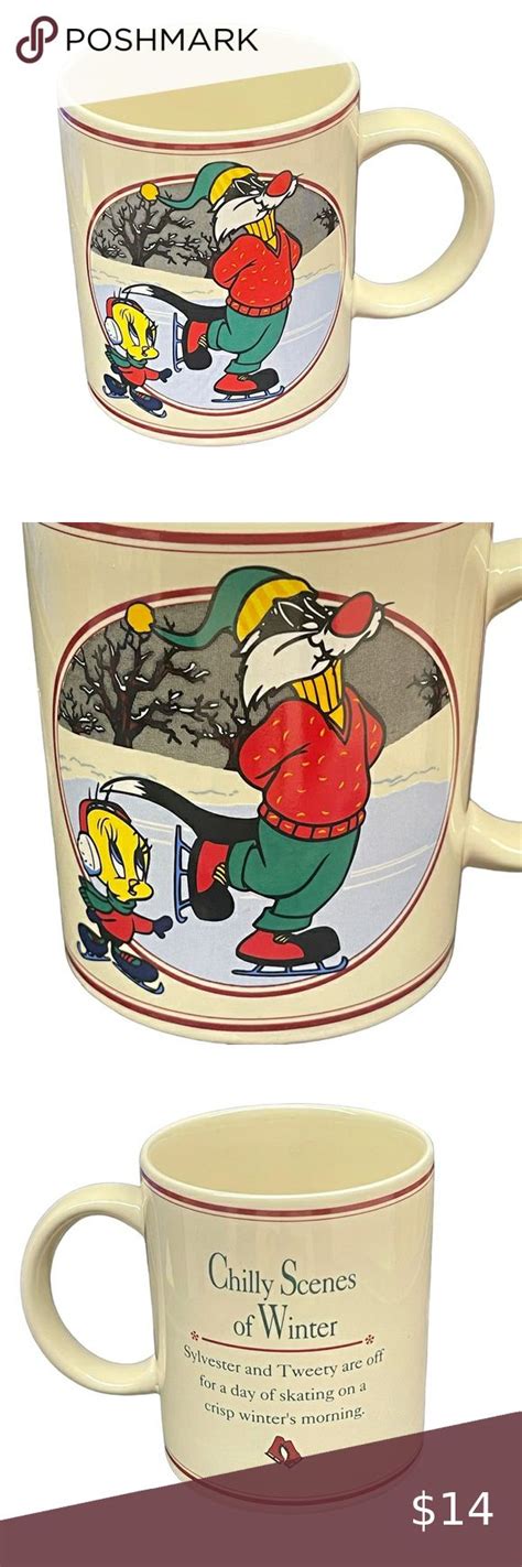 Vintage Looney Tunes Sylvester And Tweety Christmas Holiday Coffee