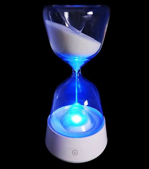 Touchable 4 Colour Sandglass Hourglass Led Night Light For Sleep Better Led Night Light Night