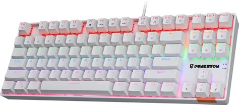 Punkston Tk Mechanical Gaming Keyboard Rgb Rainbow Led Backlit Tkl