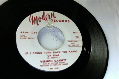 Vernon Garrett If I Could Turn Back The Hands Of Time You And Me