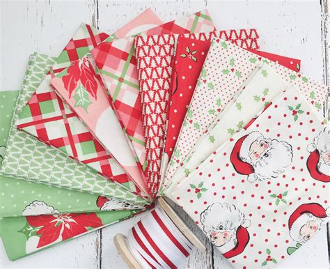 Swell Christmas Fat Quarter Bundle 11 Fabrics By Urban Chiks For Moda