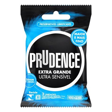 Preservativo Prudence Ultra Sensível Extra Grande 3 unidades