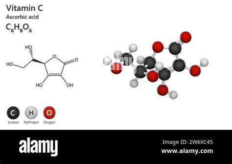 Chemical Structure Of Vitamin C Ascorbic Acid Also Known As