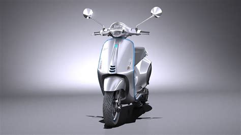 Piaggio Vespa Elettrica 2018 3d Model Cgtrader