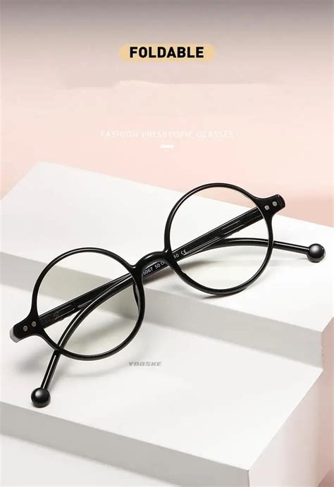 Rouge Dioptrie Lunettes De Lecture Rondes R Tro Anti