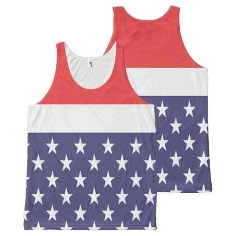 United States American Usa Patriotic Flag All Over Print Tank Top Usa Patriotic Patriotic