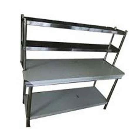 Stainless Steel SS Work Table With 2 OHS For Kitchen At Rs 28000 In