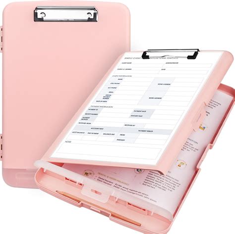 Amazon Meiikun Clipboard With Storage Clip Boards X