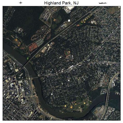 Aerial Photography Map of Highland Park, NJ New Jersey