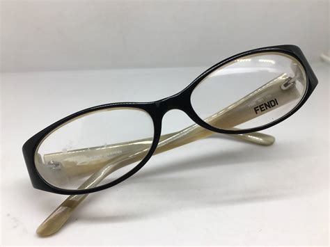 Fendi Fendi F593 Black Ivory Eyeglasses Frame Italy Nos Grailed