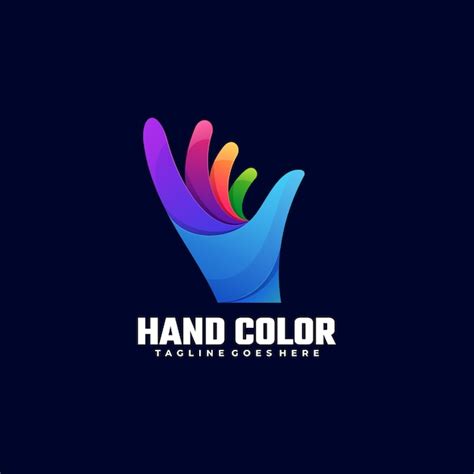 Ilustraci N De Logotipo Estilo Colorido Degradado De Color De Mano