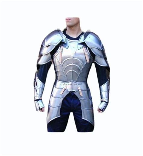 Half Body Armor Medieval Suit Steel Cuirass Knight Sca Warrior 18ga