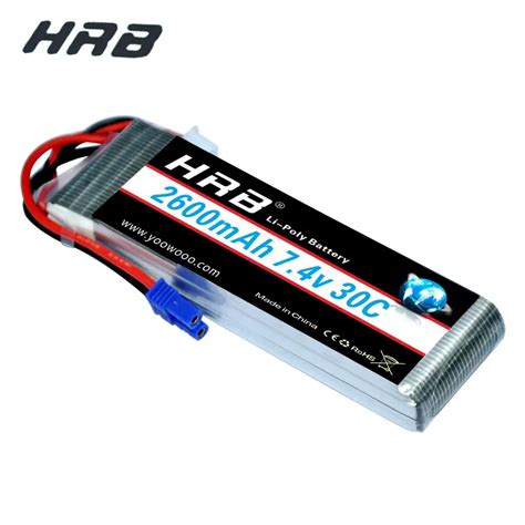 Pcs Hrb Lipo S Battery Hubsan H S Battery V Mah C Ec Rc