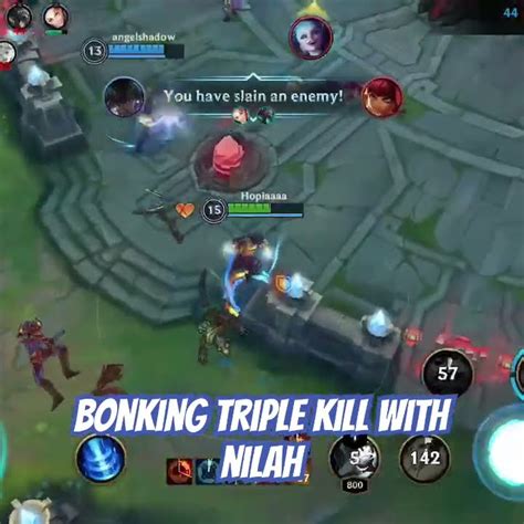 Bonking A Triple Kill With Nilah Wildrift Leagueoflegends Nilah