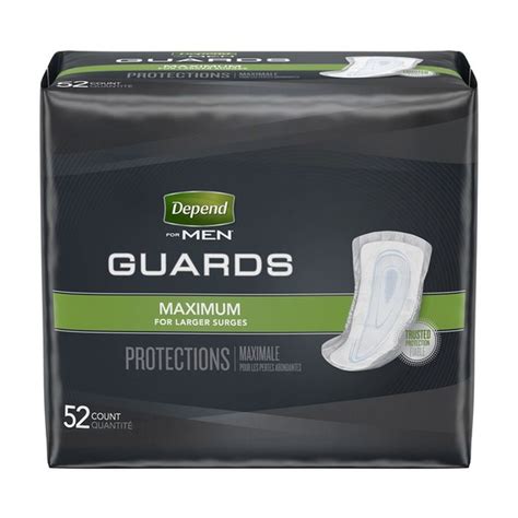 Depend Incontinence Guards for Men, Maximum Absorbency, (Packaging May Vary) (52 ct) from CVS ...