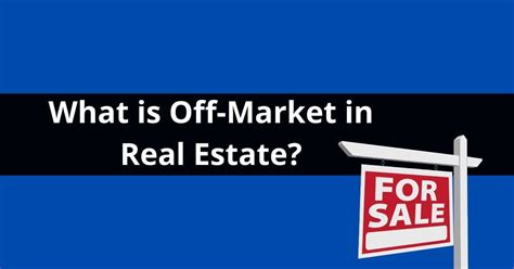 What Is Off Market In Real Estate Atg Title