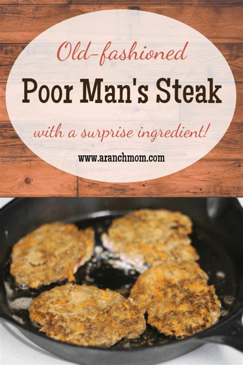 Poor Man's Steak ~ with a surprise ingredient! - A Ranch Mom