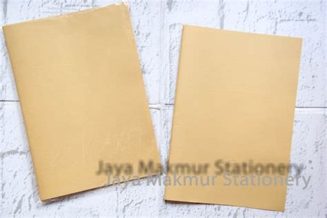 Jual Sampul Buku Coklat Polos Ukuran Kwarto Di Lapak Stationery Fancy Bukalapak