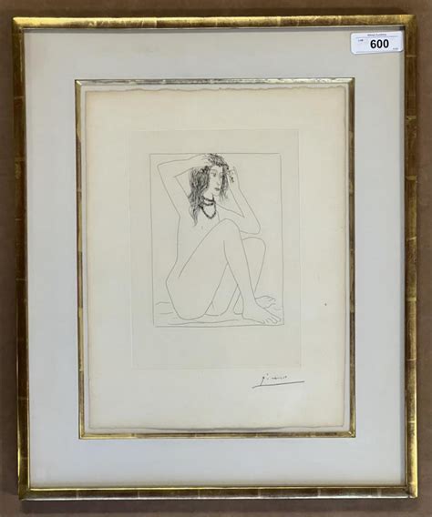 Sold Price Pablo Picasso Nude Woman Crowning Herself January AM EST