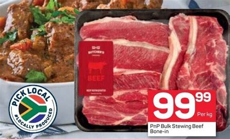 Pnp Bulk Stewing Beef Bone In Offer At Pick N Pay