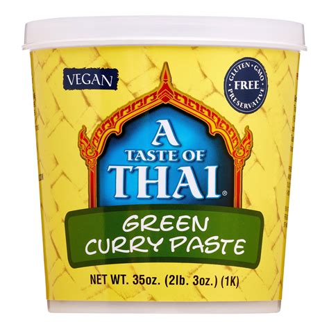 A Taste Of Thai Green Curry Paste 35 Oz