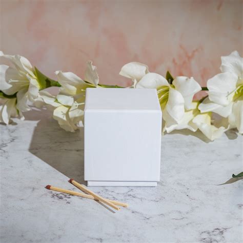 White Luxury Rigid Box For Holding 20cl Candle Jars Candle Shack Uk