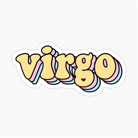 Virgo Zodiac Sign By Shopmaggierose Redbubble Preppy Stickers New