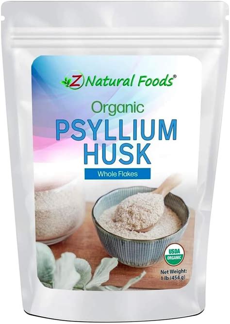 Now Supplements Whole Psyllium Husks Certified Organic Non Gmo Project Verified